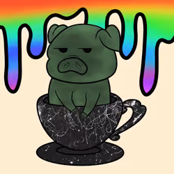 Lucky Teacup Piggy Club #244
