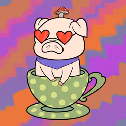 Lucky Teacup Piggy Club #1635