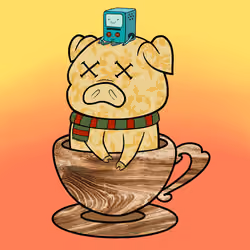 Lucky Teacup Piggy Club #245