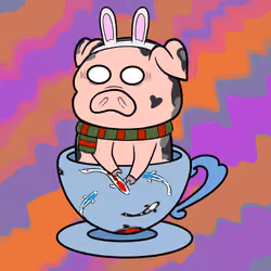 Lucky Teacup Piggy Club #461