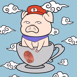 Lucky Teacup Piggy Club #2577