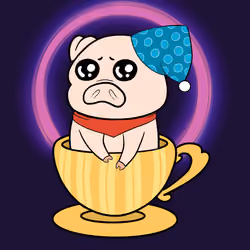 Lucky Teacup Piggy Club #1723