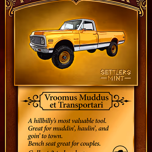 Hillbilly Holler Modifier Card - Settlers Mint