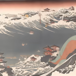 Tsunami Destroyed The Village #610