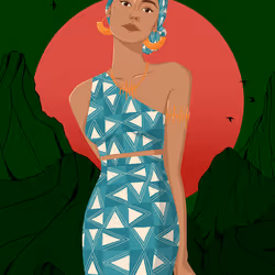 Blazing Woman #1