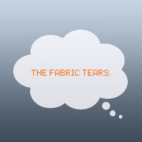 The fabric tears.