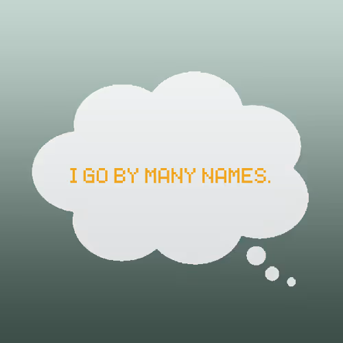 I go by many names.