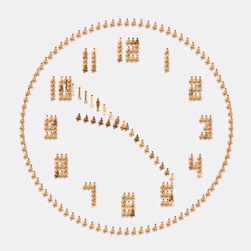 Nudemen Clock