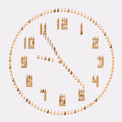 Nudemen Clock