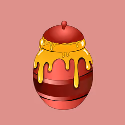 Fancy Honey Jar #4866
