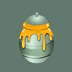 Fancy Honey Jar #9535