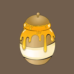 Fancy Honey Jar #2057