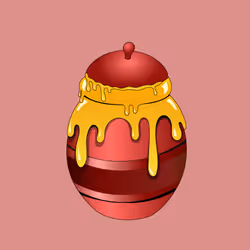 Fancy Honey Jar #4091