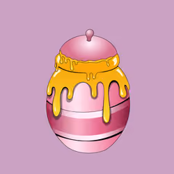 Fancy Honey Jar #9229