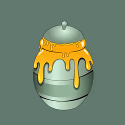 Fancy Honey Jar #504