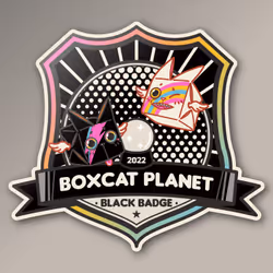 Boxcatplanet black medal #15