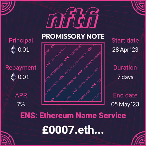 Nftfi Promissory Note V3