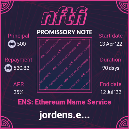 NFTfi Loan #308