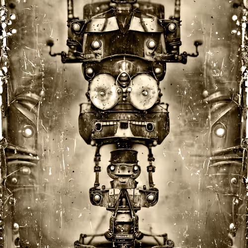 AI tintype photography a history of robots
