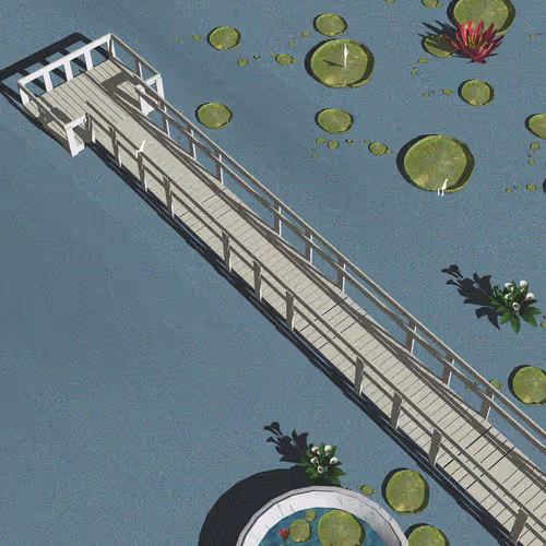 The Foot Bridge ~ somewhere in japan