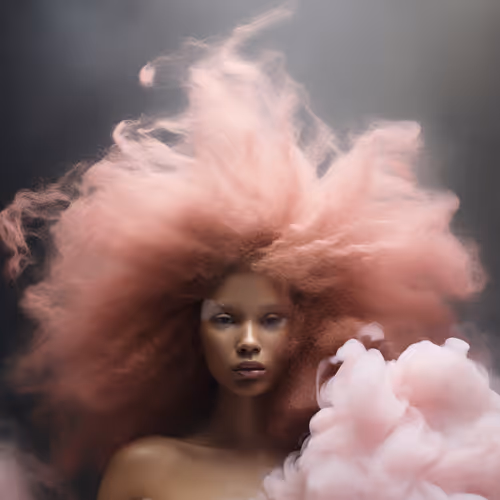 Whispers of Melancholia: Portraits Pink Dreams