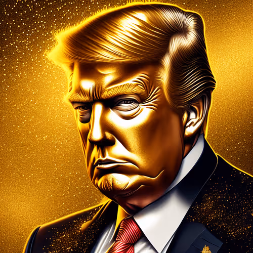Gold Trump By Maga