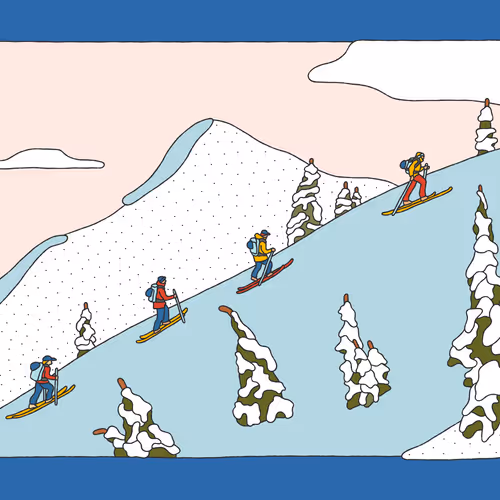 Splitboarding with nature