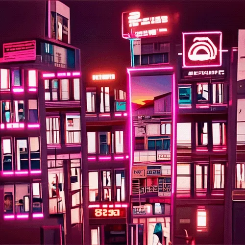 Dusk in the Red Lite District
