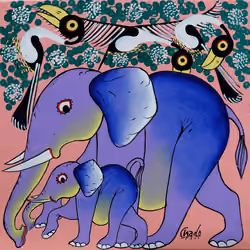 Elephant and baby elephant_Chado(Hamadi Rashidi Mruta) #17