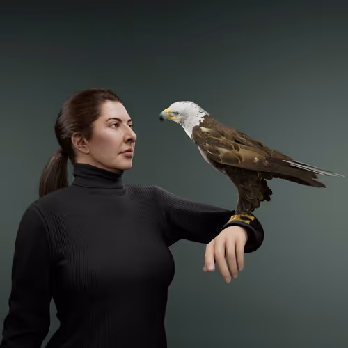 Portrait with Eagle #427