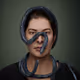 Portrait with Snakes #463