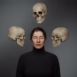 Portrait with Skulls #699