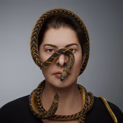 Portrait with Snakes #407