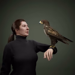 Portrait with Eagle #684