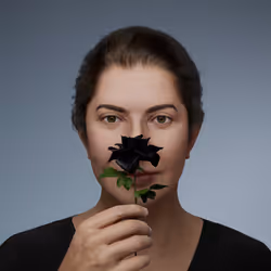 Portrait with Rose #694