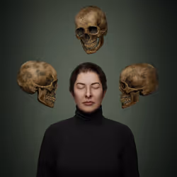 Portrait with Skulls #741