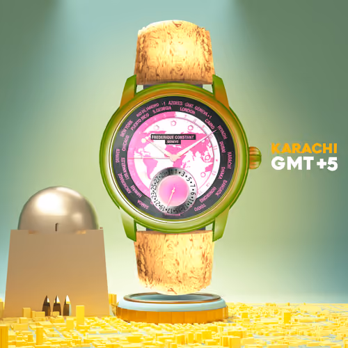 Worldtimer #776 - Karachi (GMT+5)