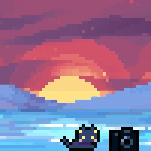 Cat And Friends Pixelated