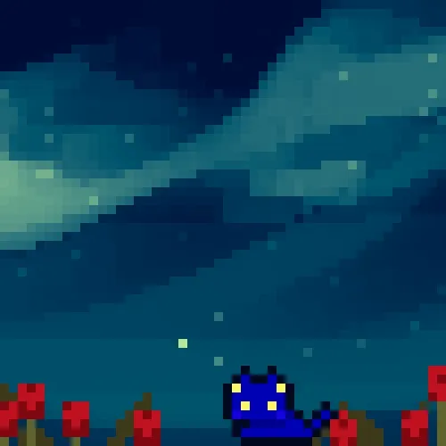 Cat And Friends Pixelated