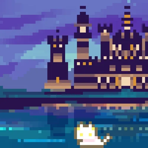 Cat And Friends Pixelated