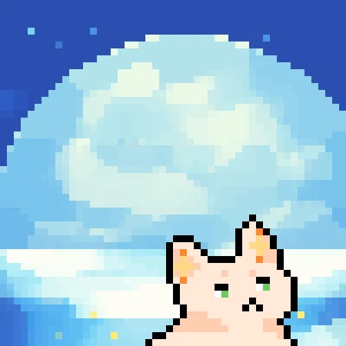 Cat And Friends Pixelated