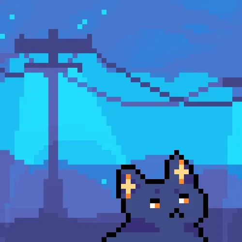 Cat And Friends Pixelated