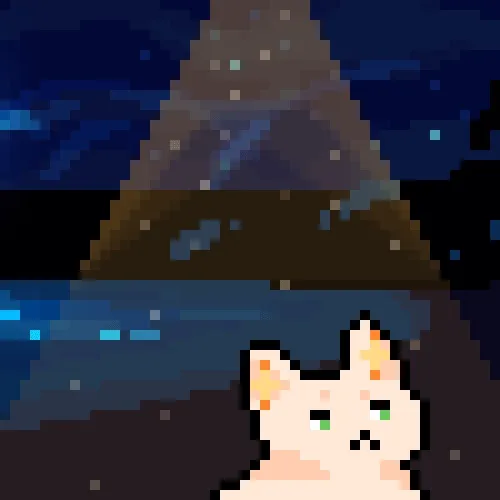 Cat And Friends Pixelated