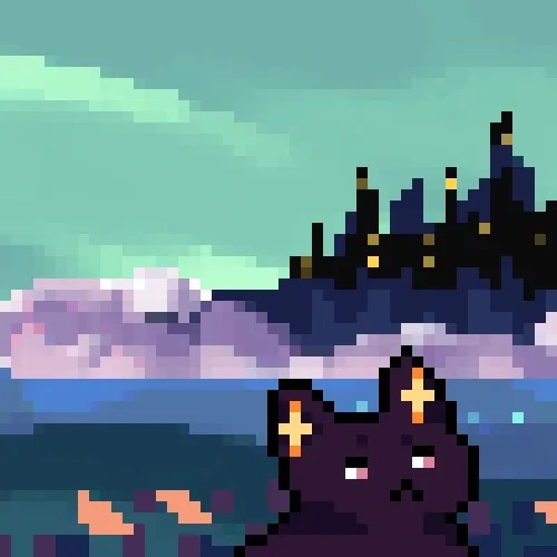 Cat And Friends Pixelated