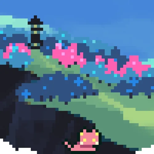 Cat And Friends Pixelated