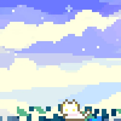 Cat And Friends Pixelated