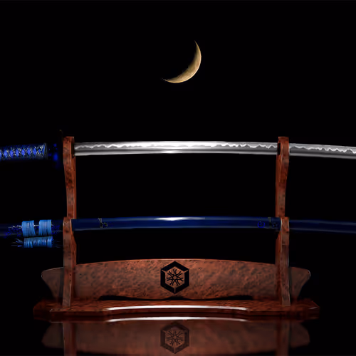 #1409, Gunjo, Wood, Rokkaku-ni-Yamagata, Silver, Crescent, None
