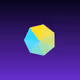 Neon Origami Geometry 4444 #0137
