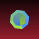 Neon Origami Geometry 4444 #0142