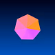 Neon Origami Geometry 4444 #0135